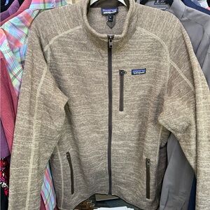 Patagonia Better Sweater Pale Khaki Zip Sweater Jacket New with Tags Size XL